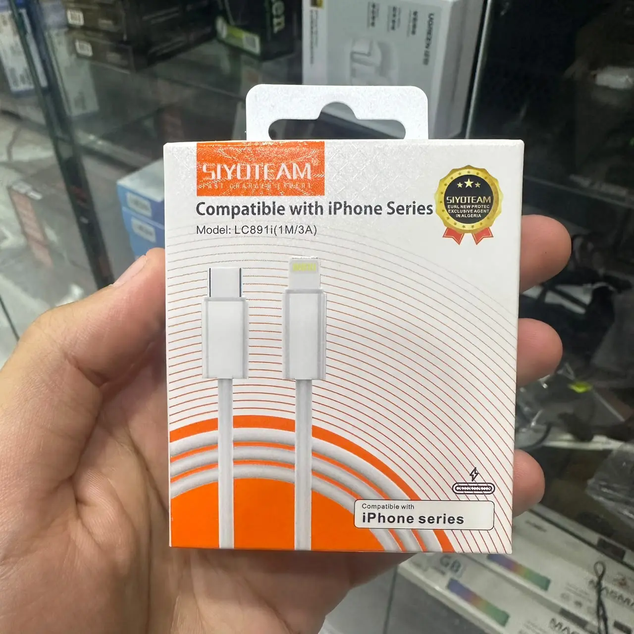 CABLE LDNIO SIYOTEAM LC891I 1M-3A USB TYPE C TO IPHONE LIGHTNING 30W